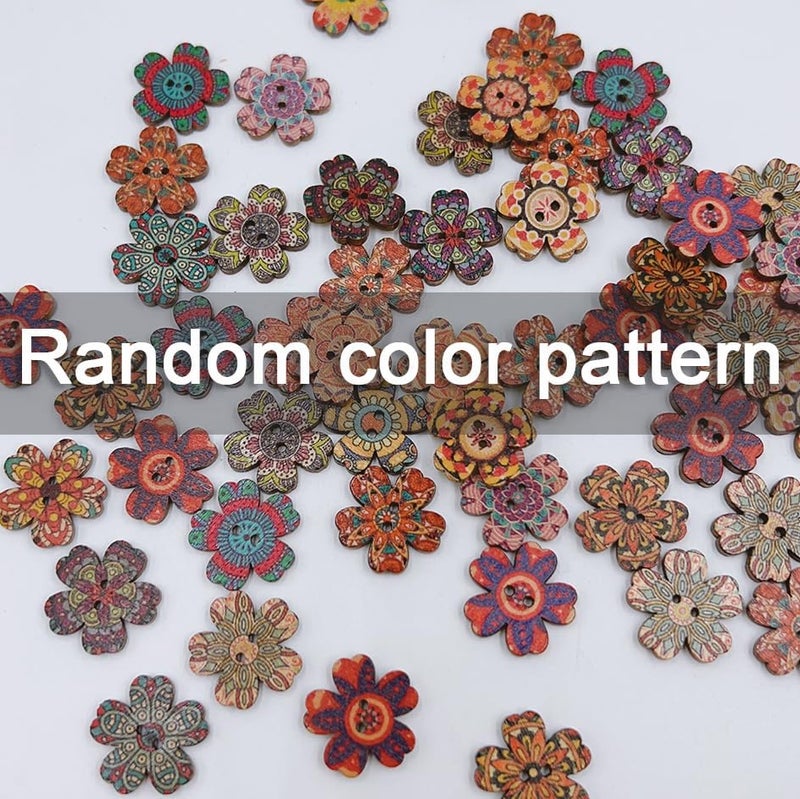 MAGNEECH 4 Pieces Wooden Mini Floret Needle Minder for Cross Stitch,Needle Minder Magnet-Embroidery Needlework Accessories(S, 0.78in) - Image 4